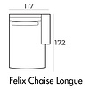 Felix Chaise Longue 117 x 172 cm Rechts/Links