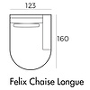 Felix Chaise Longue 123 x 160 cm Rechts/Links