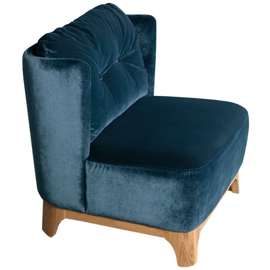 Alma Fauteuil Navy Blauw Velvet Alma Fauteuil Navy Blauw Velvet