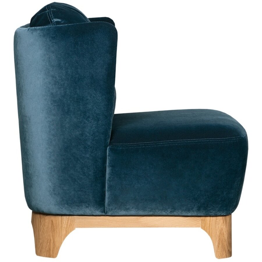 Alma Fauteuil Navy Blauw Velvet Alma Fauteuil Navy Blauw Velvet