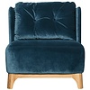 Alma Fauteuil Navy Blauw Velvet