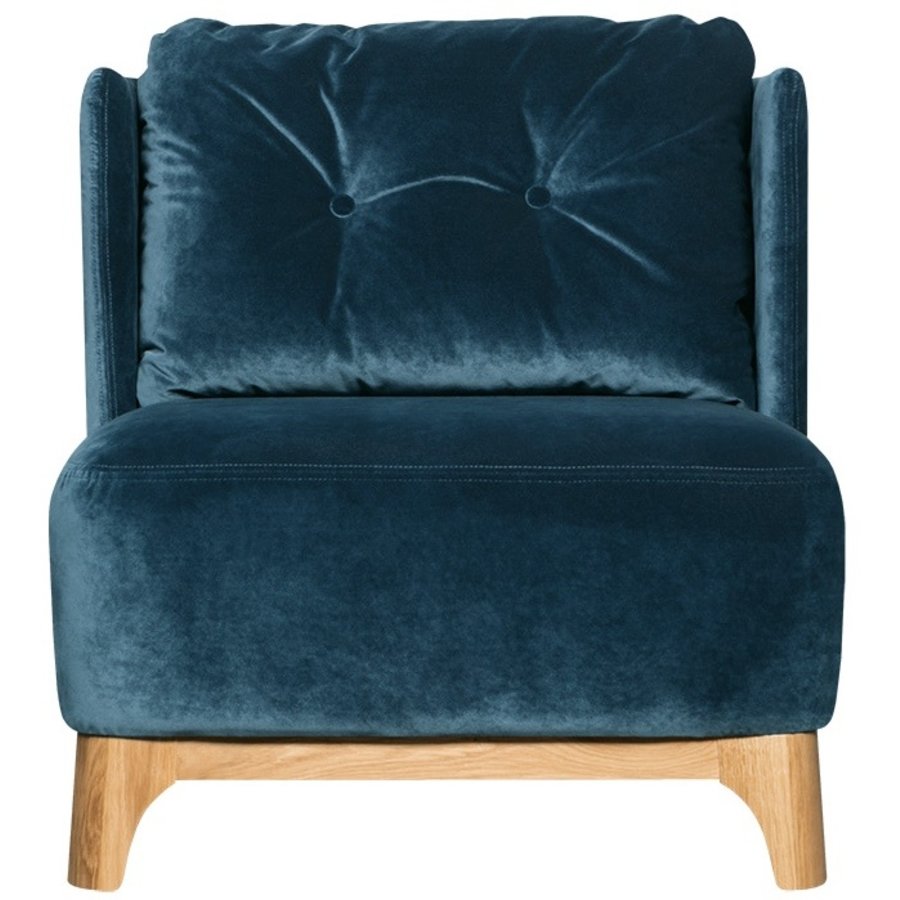 Alma Fauteuil Navy Blauw Velvet Alma Fauteuil Navy Blauw Velvet