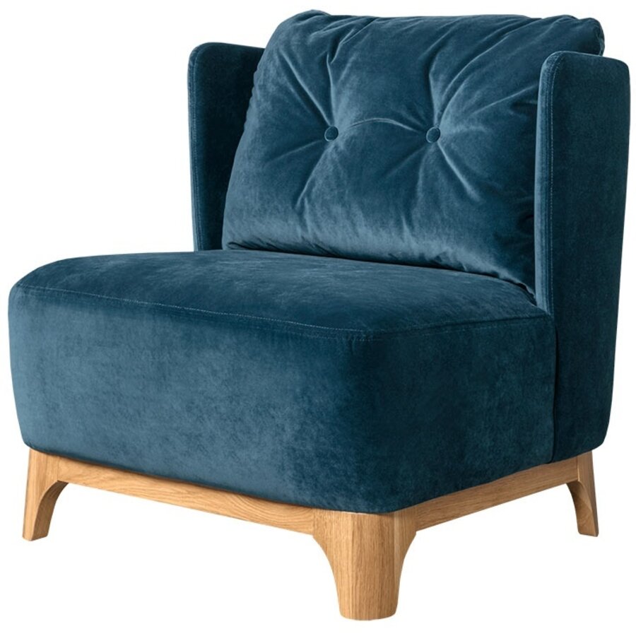 Alma Fauteuil Navy Blauw Velvet Alma Fauteuil Navy Blauw Velvet