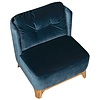 Alma Fauteuil Navy Blauw Velvet