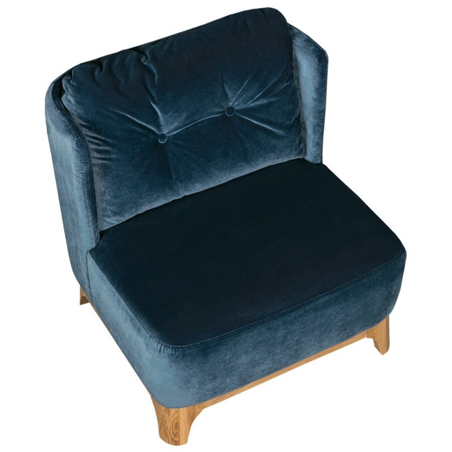 Alma Fauteuil Navy Blauw Velvet Alma Fauteuil Navy Blauw Velvet