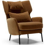 Sits Alex Fauteuil Bruin met Rug en Nek Kussen Sits Alex Fauteuil Bruin met Rug en Nek Kussen
