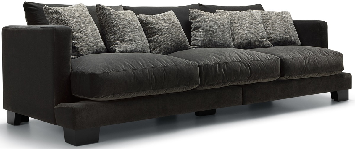 Sits Colorado 4-zits Bank Antraciet Velvet