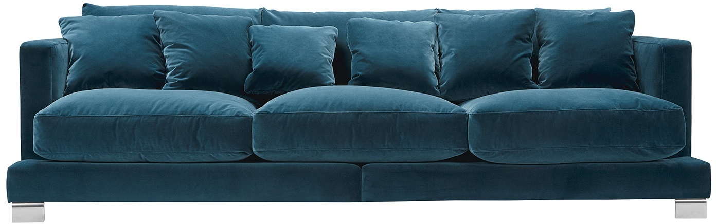Sits Colorado 4-zits Bank Navy Blauw Velvet