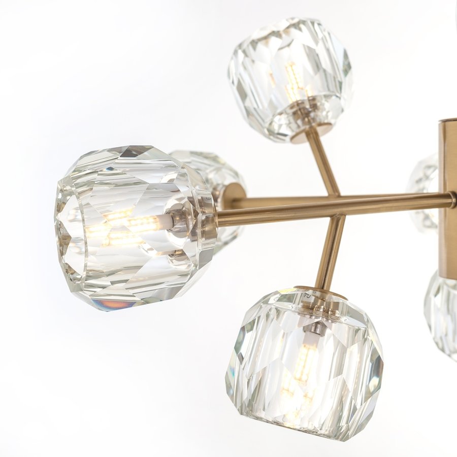 Quinty Hanglamp Geborsteld Goud Quinty Hanglamp Geborsteld Goud