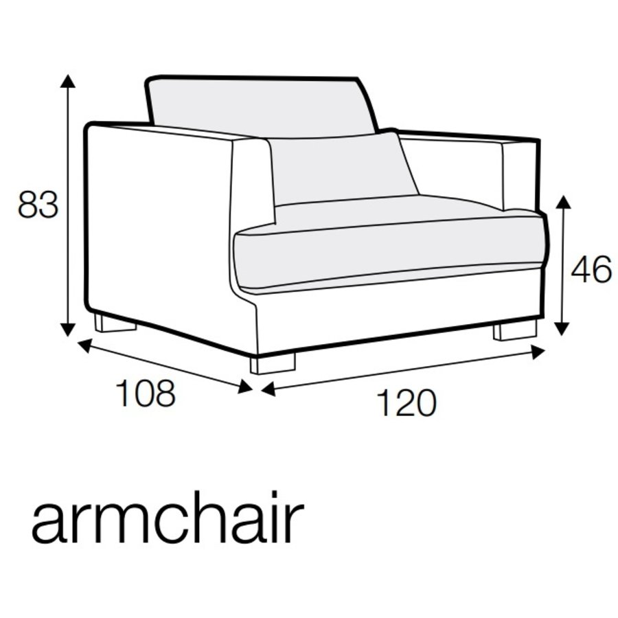 Brandon Fauteuil Grijs Brandon Fauteuil Grijs
