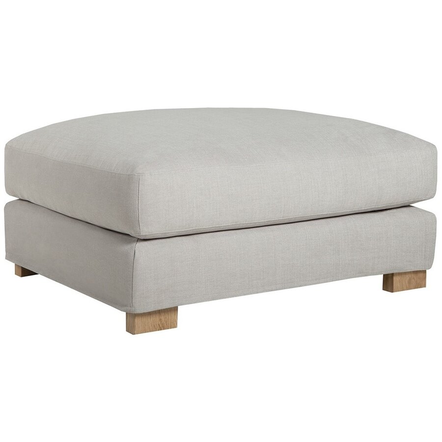 Brandon Voetenbank 95 x 80 Grijs / Beige Brandon Voetenbank 95 x 80 Grijs / Beige