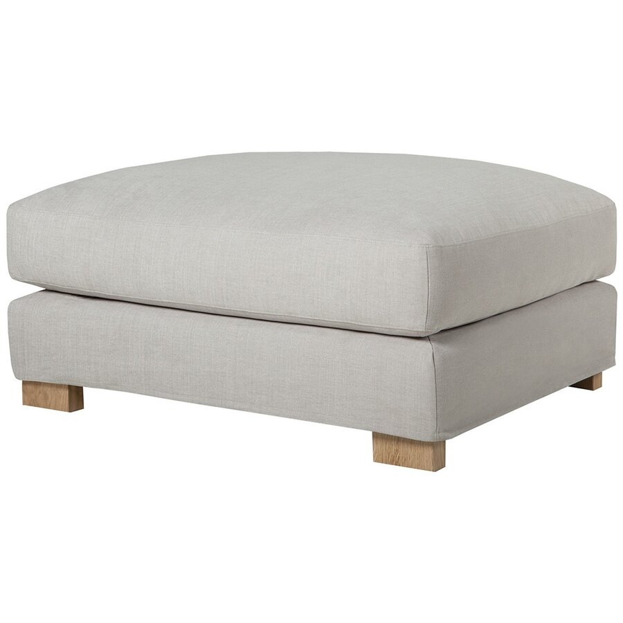 Brandon Voetenbank 95 x 80 Grijs / Beige Brandon Voetenbank 95 x 80 Grijs / Beige