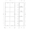 Rimini Wandkast 2-deuren Wit / Beton