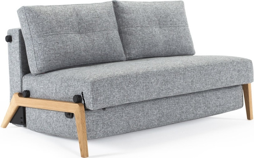 Innovation Living Cubed Wood 160 cm Slaapbank Grijs