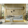 Tipi Bed 90 x 200 cm met Bedlade Wit / Naturel