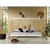 Tipi Bed 90 x 200 cm Verhoogd Wit