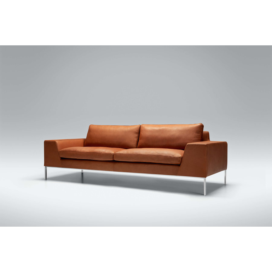 Justus 3-Zits Bank Leer Cognac Justus 3-Zits Bank Leer Cognac