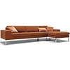 Justus 3-Zits Bank + Chaise Longue Rechts/Links Oranje