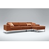 Justus 3-Zits Bank + Chaise Longue Rechts/Links Oranje