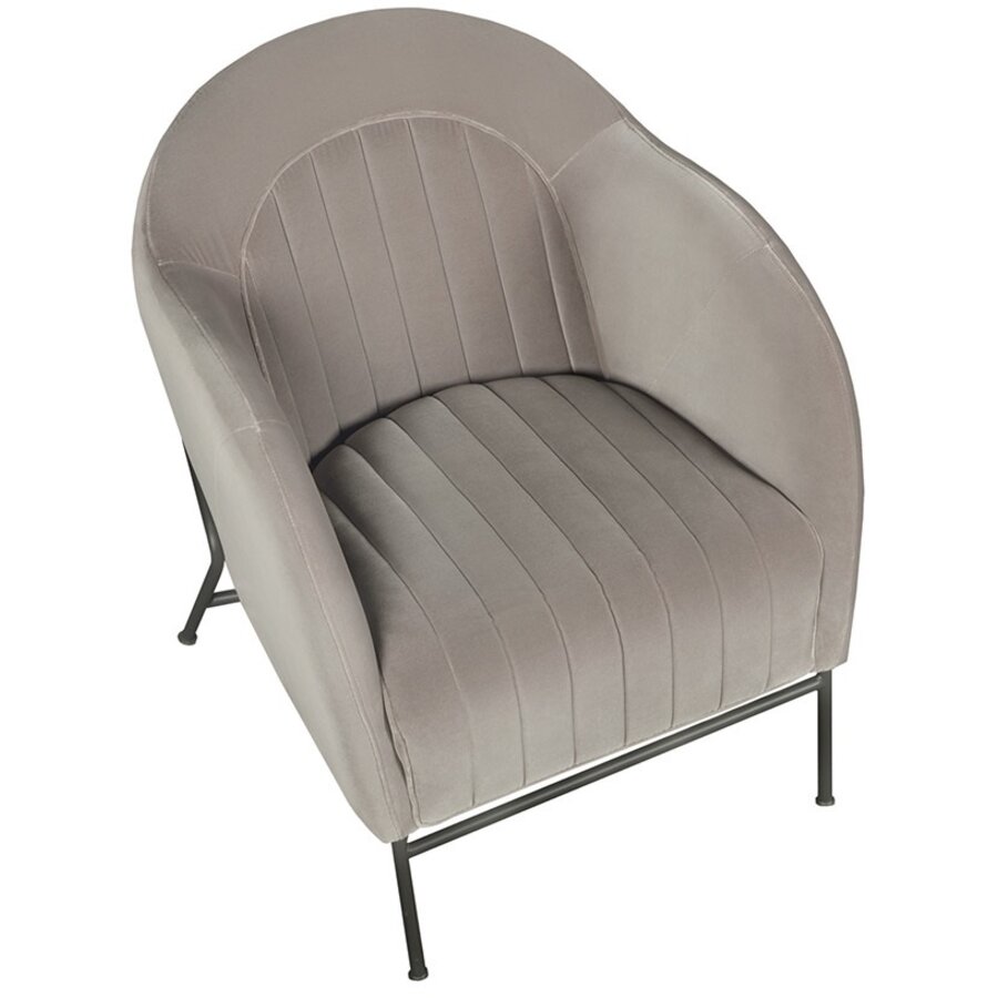 Mini Fauteuil Grijs / Zwart Mini Fauteuil Grijs / Zwart