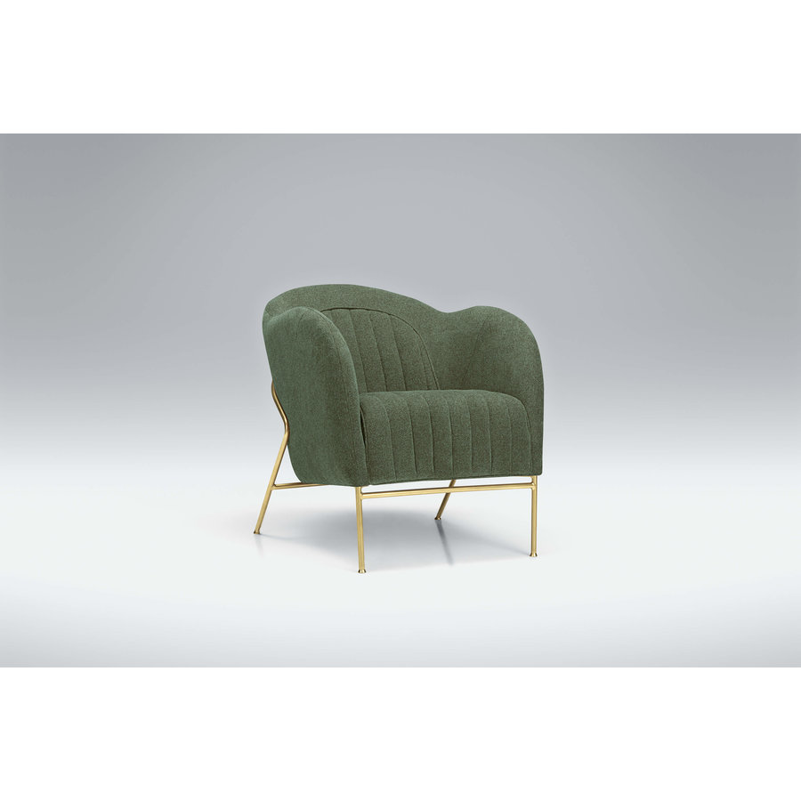 Mini Fauteuil Groen / Goud Mini Fauteuil Groen / Goud