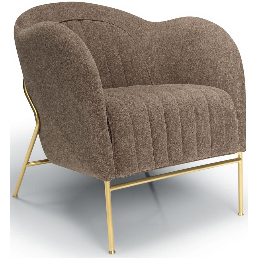 Mini Fauteuil Bruin / Goud Mini Fauteuil Bruin / Goud