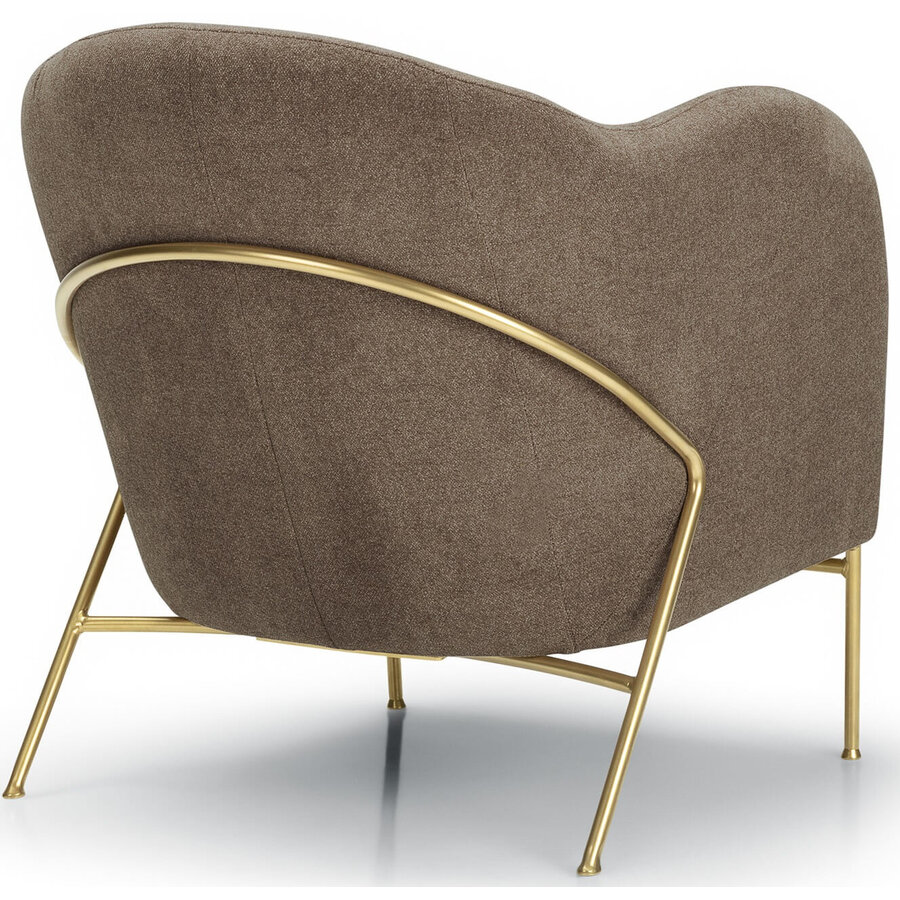 Mini Fauteuil Bruin / Goud Mini Fauteuil Bruin / Goud