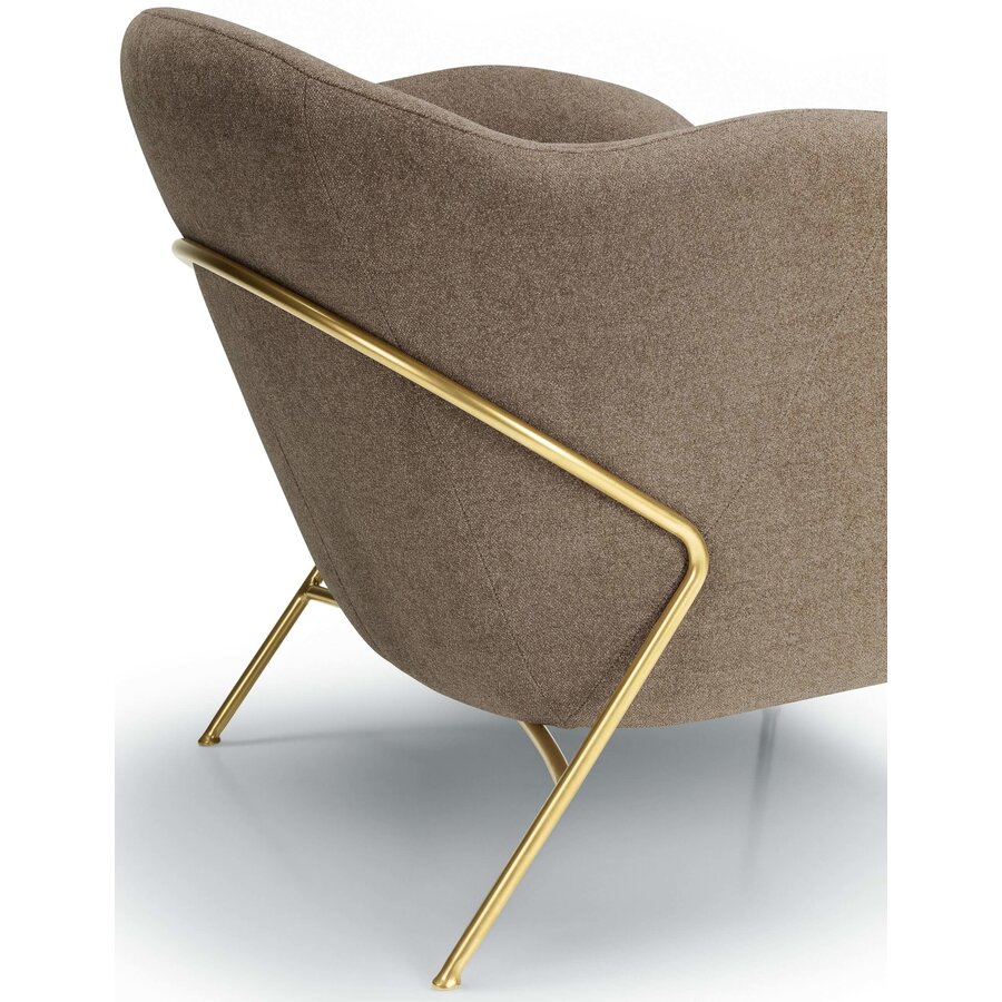 Mini Fauteuil Bruin / Goud Mini Fauteuil Bruin / Goud