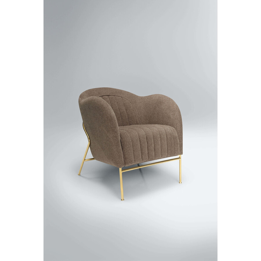 Mini Fauteuil Bruin / Goud Mini Fauteuil Bruin / Goud