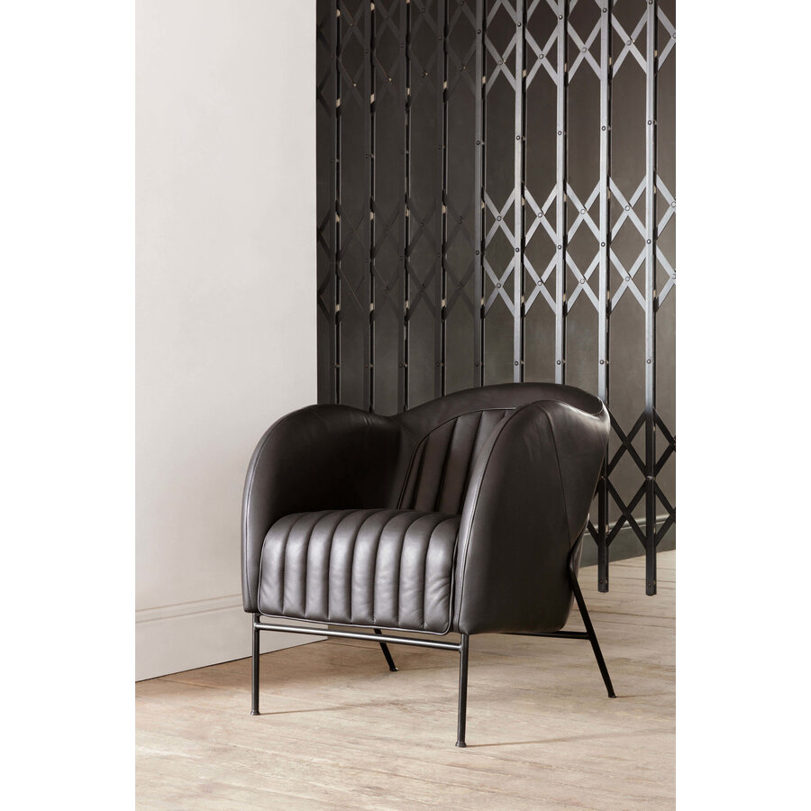 Mini Fauteuil Leer Donkerbruin Mini Fauteuil Leer Donkerbruin