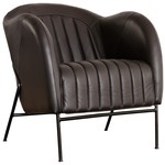 Sits Mini Fauteuil Leer Donkerbruin Sits Mini Fauteuil Leer Donkerbruin