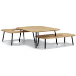 Sits Tetris Salontafel Set Eiken