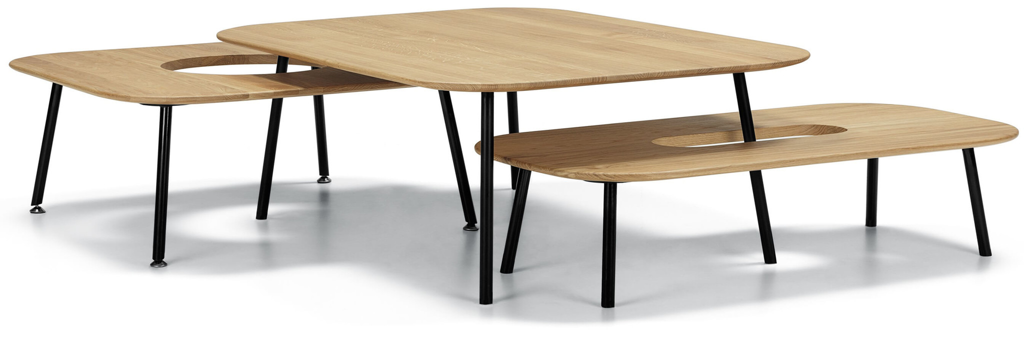 Sits Tetris Salontafel Set Eiken