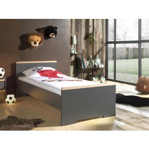 KidsOnly Londen Bed 90 x 200 cm Antraciet