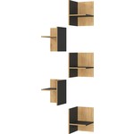 Germania Pasadena Plank Verdelers Grafiet/Eiken 5 Stuks Germania Pasadena Plank Verdelers Grafiet/Eiken 5 Stuks