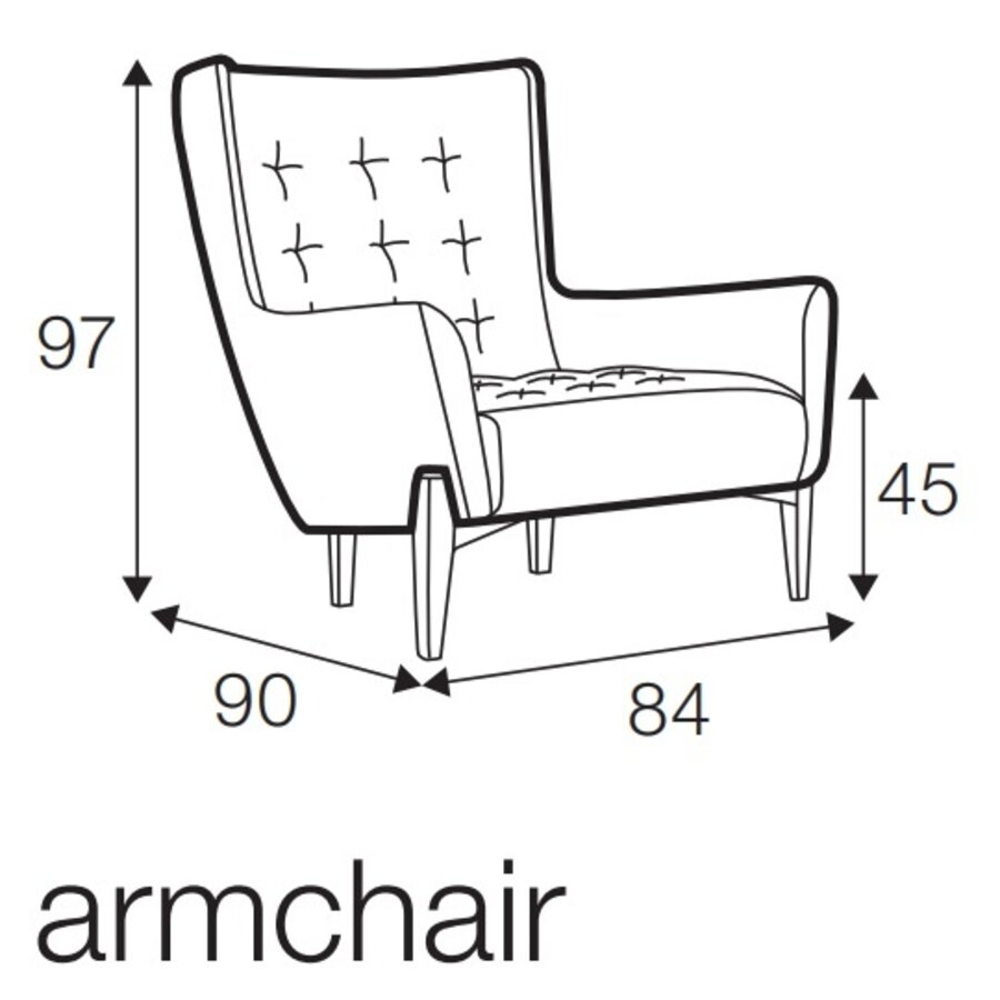 Valentin Fauteuil Linen Grijs Valentin Fauteuil Linen Grijs
