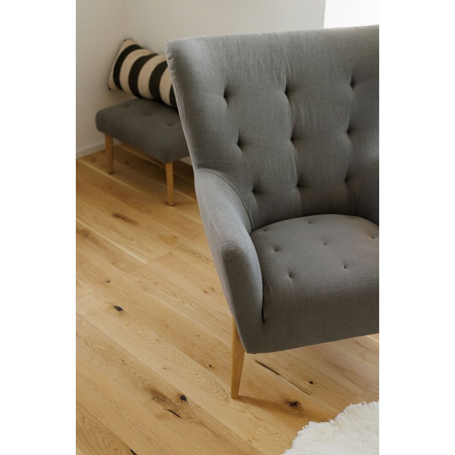 Valentin Fauteuil Linen Grijs Valentin Fauteuil Linen Grijs