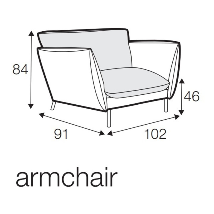 Hugo 1-zits Bank Leer Zwart