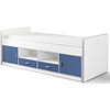 Bonny Kajuitbed 90 x 200 Wit / Blauw