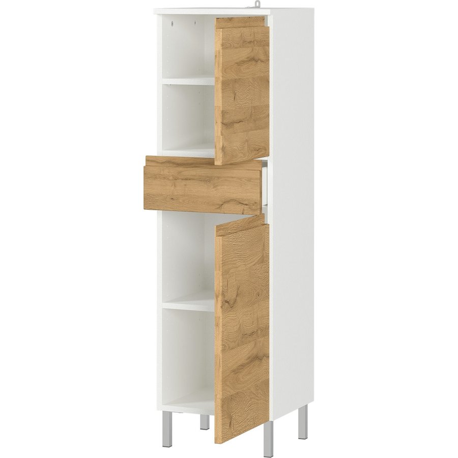 Torrance Badkamerkast Small Wit / Eiken Torrance Badkamerkast Small Wit / Eiken