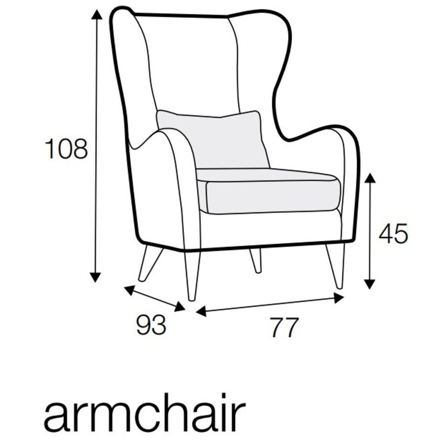 Greta Fauteuil Leder Latte Greta Fauteuil Leder Latte
