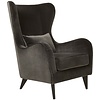 Greta Fauteuil Velvet Antraciet