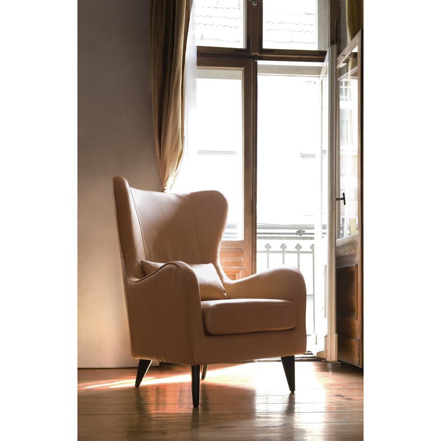 Greta Fauteuil Leder Latte Greta Fauteuil Leder Latte