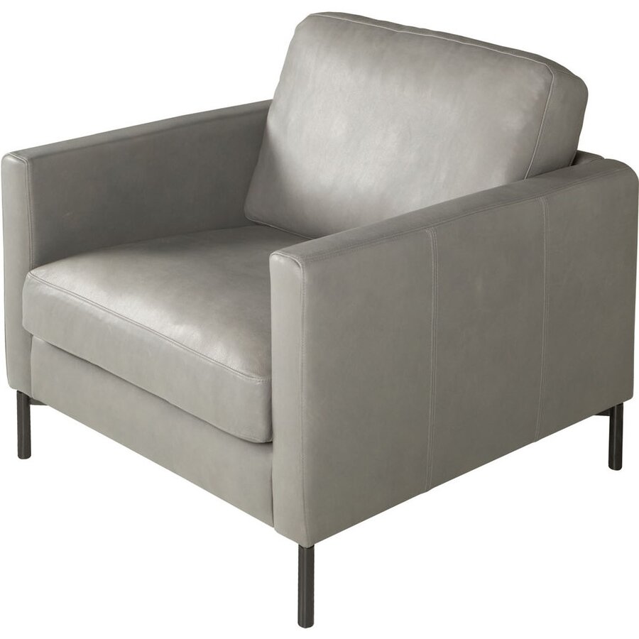 Impulse Fauteuil Leder Grijs Impulse Fauteuil Leder Grijs