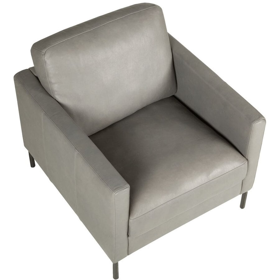 Impulse Fauteuil Leder Grijs Impulse Fauteuil Leder Grijs
