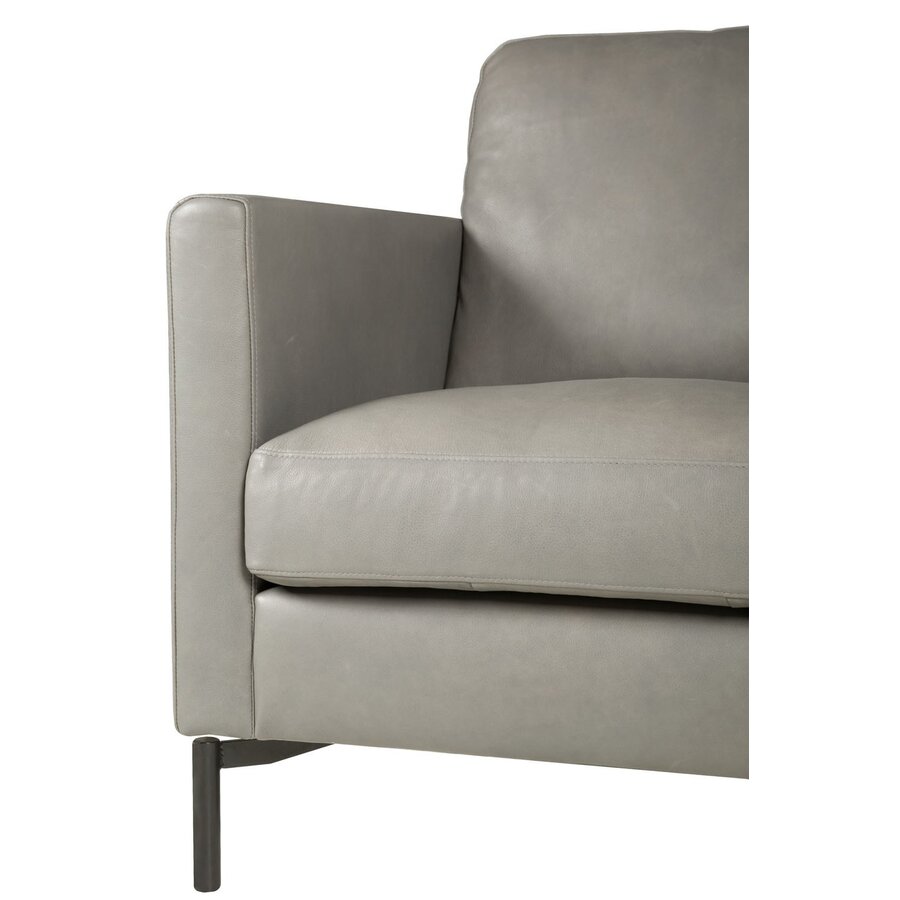 Impulse Fauteuil Leder Grijs Impulse Fauteuil Leder Grijs