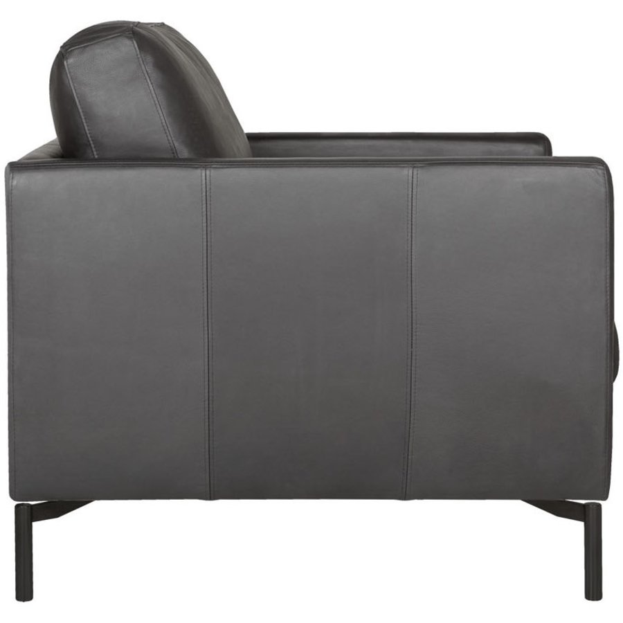 Impulse Fauteuil Leder Zwart Impulse Fauteuil Leder Zwart