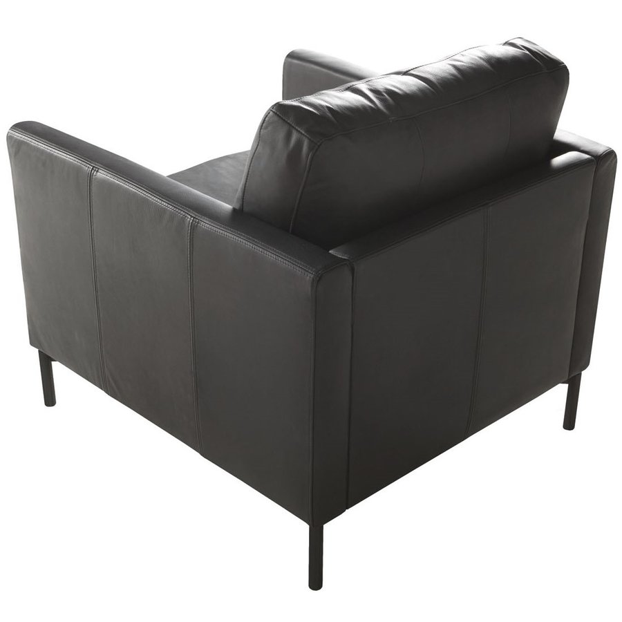 Impulse Fauteuil Leder Zwart Impulse Fauteuil Leder Zwart
