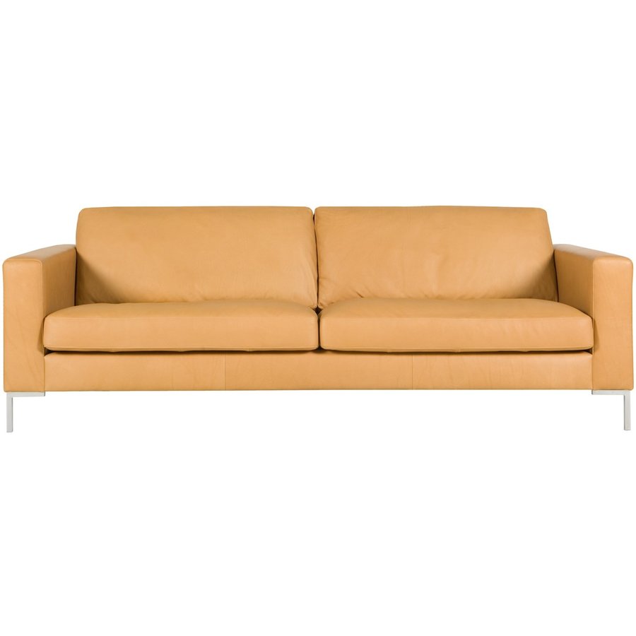 Impulse 3-zits Bank Leder Latte Impulse 3-zits Bank Leder Latte