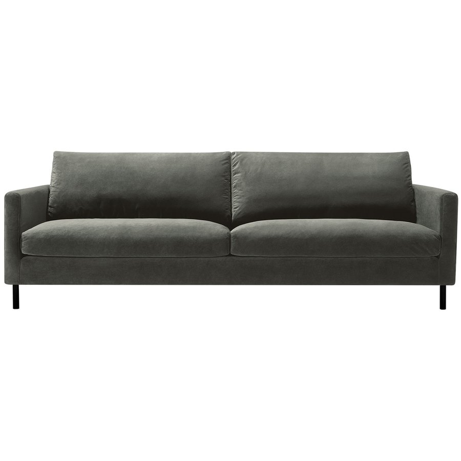 Impulse 4-zits Bank Velvet Grijs Impulse 4-zits Bank Velvet Grijs